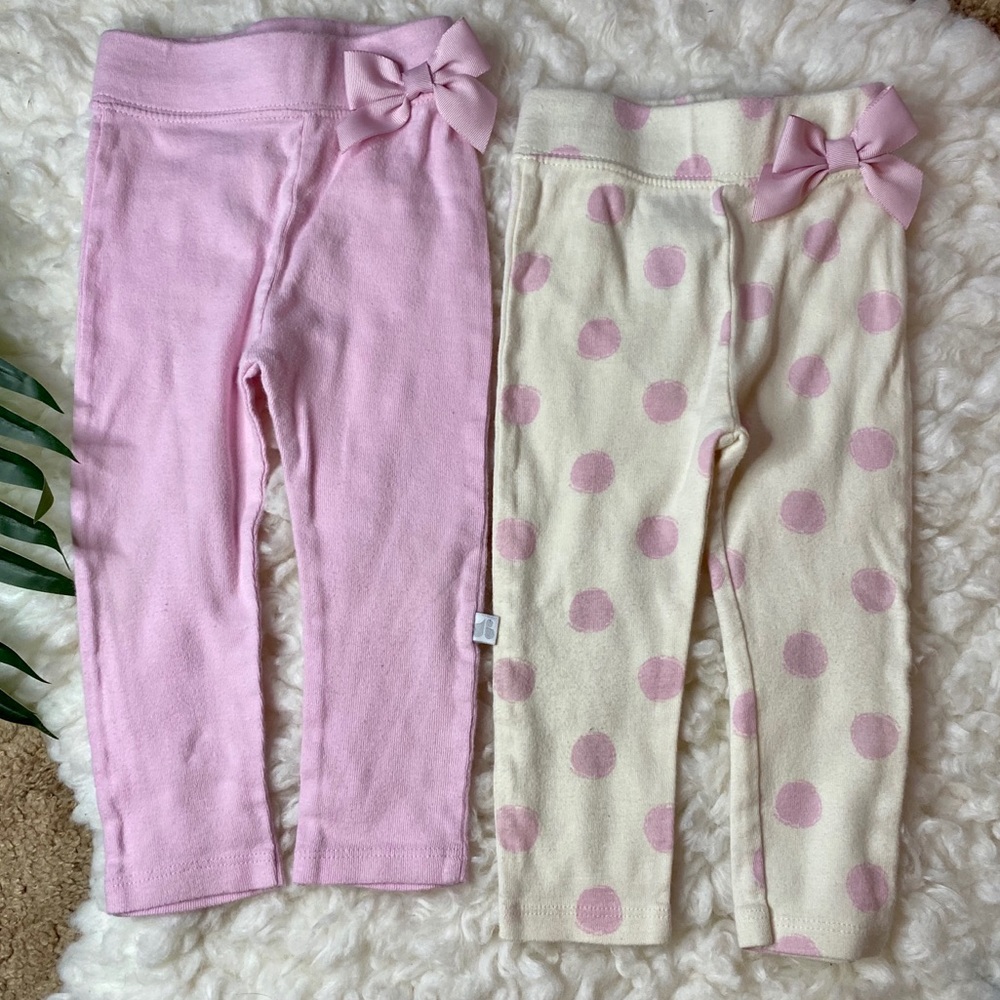 KIDS: 12M 2pack Organic Leggings